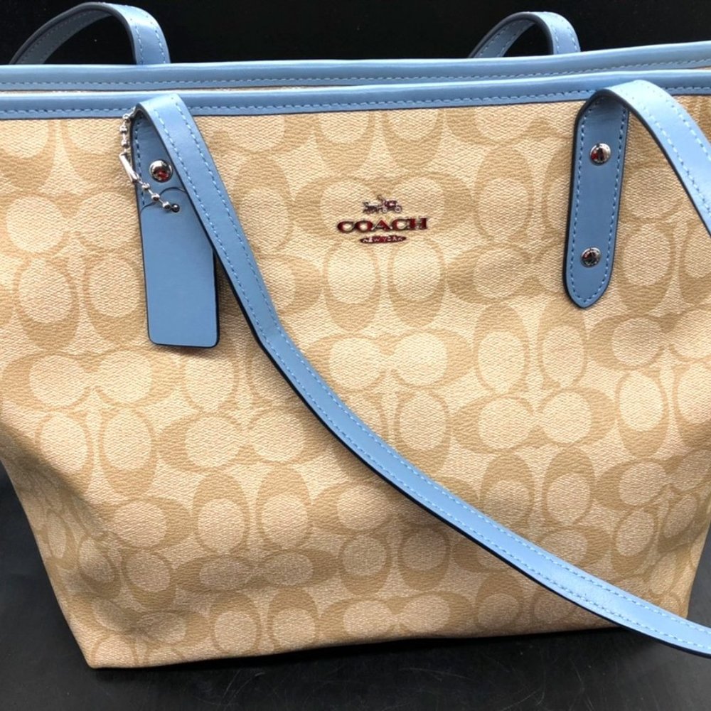 COACH CANVAS SIGNATURE TOTE F29208